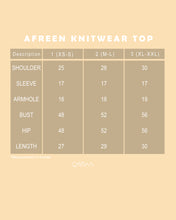 Load image into Gallery viewer, Afreen Knitwear Top (Grey Cream)