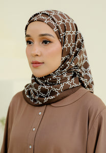 Rylaa Square Hijab (Mosaic Dark Choco)