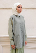 Load image into Gallery viewer, Leora Checkered Top (Sage Green)