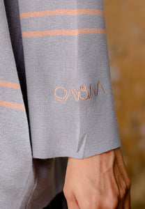 Afreen Knitwear Top (Grey Blush)