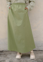 Load image into Gallery viewer, Heidi Plain Skirt (Sage Green)