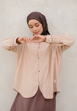 Load image into Gallery viewer, Aamily Stripe Top (Dark Choco)
