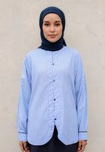 Load image into Gallery viewer, Aamily Stripe Top (Dark Blue)