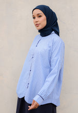 Load image into Gallery viewer, Aamily Stripe Top (Dark Blue)