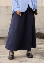 Load image into Gallery viewer, Heidi Plain Skirt (Dark Blue)