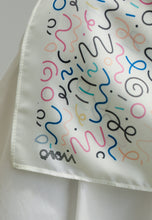 Load image into Gallery viewer, Aurora Printed Square Hijab (Doodle White)