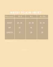 Load image into Gallery viewer, Heidi Plain Skirt (Dark Blue)