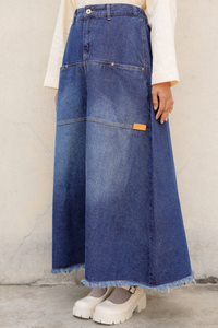 Helena Skirt Jeans (Dark Blue)