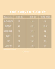 Load image into Gallery viewer, Zoe Curved T-Shirt (Beige)