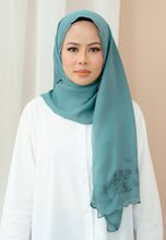 Load image into Gallery viewer, Sulaman Shawl Cotton (Turquoise)
