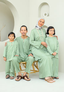 Baju Melayu Embun Men (Olive Green)