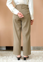Load image into Gallery viewer, Zehra Straight Pants (Olive Green)