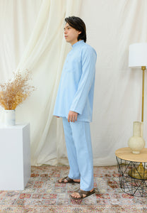 Baju Melayu Daisy Men (Baby Blue)