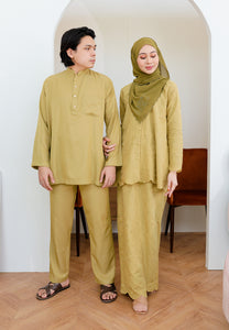 Baju Melayu Nia Men ( Lime Green )