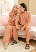 Load image into Gallery viewer, Baju Melayu Nia Men ( Melon Orange )