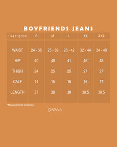 Boyfriends Jeans Buttoned (Soft Blue)