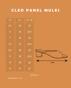 Cleo Panel Mules (Nude)