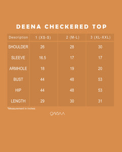Deena Checkered Top (Apple Green)