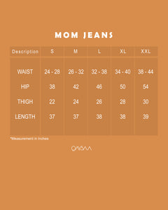 Mom Jeans (Dark Blue)