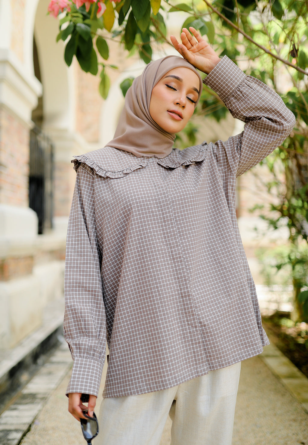 Myra Checkered Top