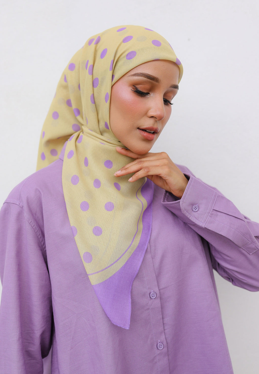 Polka Cotton Square