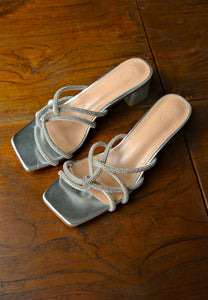 Lily Dazzle Heels (Silver)