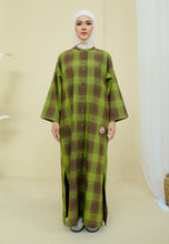 Load image into Gallery viewer, Azra Checkered Caftan (Green)