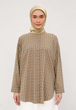 Load image into Gallery viewer, Zulfa Embroidered Top (Olive Green)