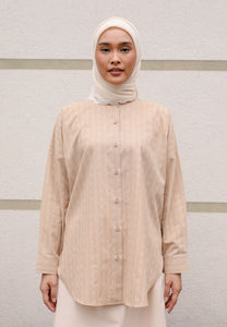 Zulfa Embroidered Top (Nude)