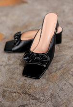 Load image into Gallery viewer, Sofia Bow Heels (Black)