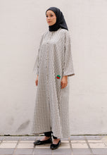 Load image into Gallery viewer, Adwa Checkered Dress (Black)