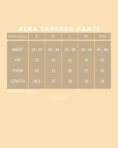 Azka Tapered Pants (Ivory)