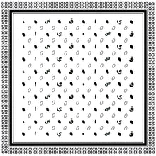 Load image into Gallery viewer, Qayffiyeh Printed Square (Pearl White)