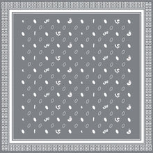 Load image into Gallery viewer, Qayffiyeh Printed Square (Grey)