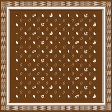 Load image into Gallery viewer, Qayffiyeh Printed Square (Brown)