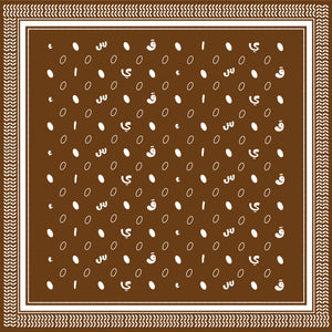 Qayffiyeh Printed Square (Brown)