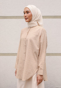 Zulfa Embroidered Top (Nude)