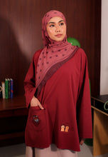 Load image into Gallery viewer, Bora Cat T-shirt (Red Maroon)