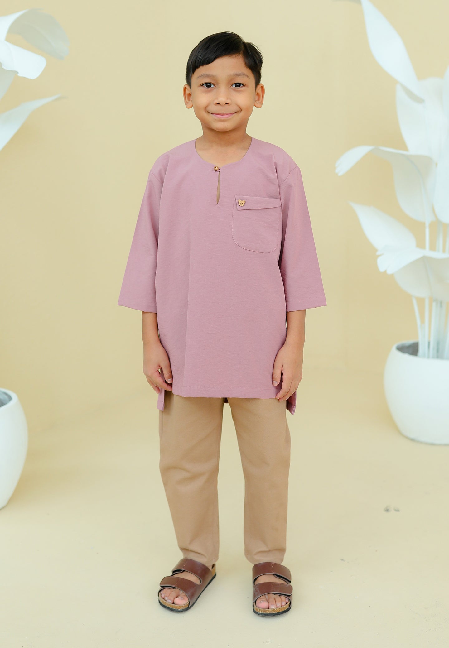 Paut Kurta Boy (Dusty Pink)