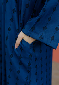 Ibna Printed Tunic (Midnight Blue)