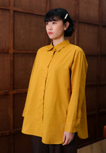 Load image into Gallery viewer, Erum Linen Top (Mustard)