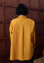 Load image into Gallery viewer, Erum Linen Top (Mustard)