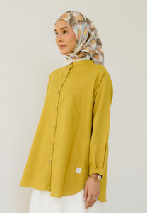 Hessa Linen Top (Mustard)