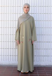 Yumna Shirt Caftan (Sage Green)