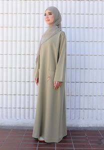 Preorder Yumna Shirt Caftan (Sage Green Nursing Friendly)
