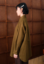 Load image into Gallery viewer, Erum Linen Top (Army Green)