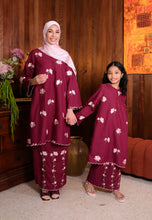 Load image into Gallery viewer, Lestari Kurung (Burgundy)