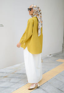 Hessa Linen Top (Mustard)