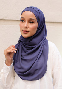 Liyyan Halfmoon Shawl (Space Blue)