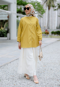 Hessa Linen Top (Mustard)